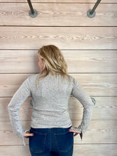 Load image into Gallery viewer, Hailey Heather Grey Long Sleeve Top