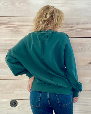 Emerald Green Palm Springs Pullover