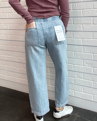 Wild Card Villa Drawstring Barrel Pants