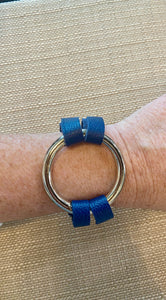 Large Silver Ring Wrap Bracelet
