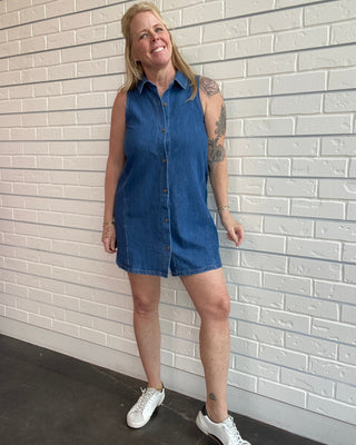 Dark Denim Mini Dress