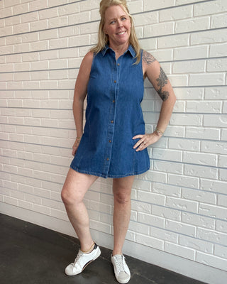 Dark Denim Mini Dress