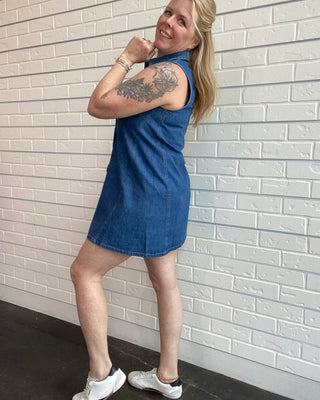 Dark Denim Mini Dress