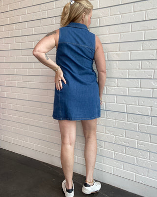 Dark Denim Mini Dress