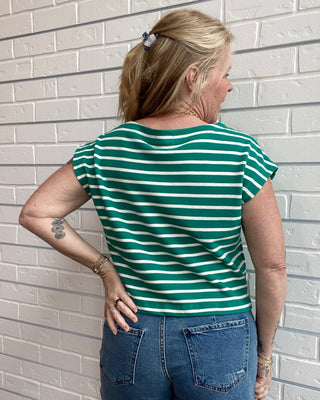 Tilly Striped Top – Rainforest