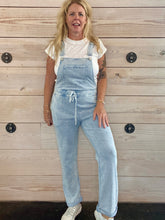 Load image into Gallery viewer, The Knit Denim Overalls