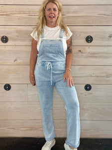 The Knit Denim Overalls