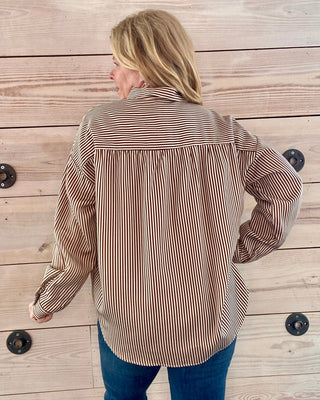 Classic Pinstripe Button-Down Shirt