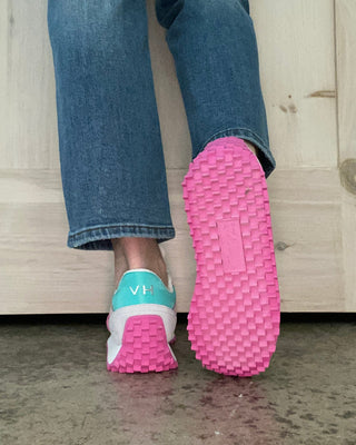 Cosmic Hot Pink and Teal Sneakers