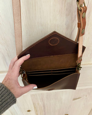 Karly Handmade Leather Crossbody | Adjustable Strap