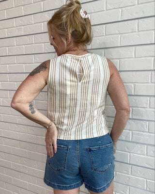 Sloane Knit Striped Tank Top