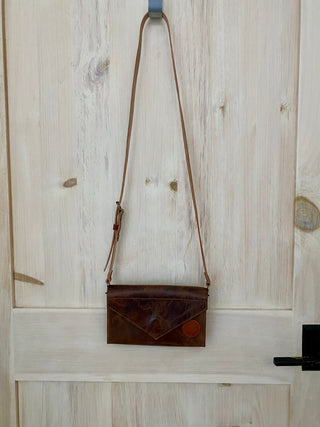 Karly Handmade Leather Crossbody | Logo on the Side