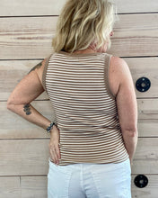 Load image into Gallery viewer, Elin Stripe Ribbed Tank