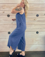 Load image into Gallery viewer, Blue Textured Jumpsuit