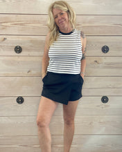 Load image into Gallery viewer, Black Asymmetrical Skort