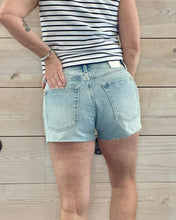Load image into Gallery viewer, Classic High Rise Denim Shorts in Faded Indigo