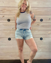 Load image into Gallery viewer, Classic High Rise Denim Shorts in Faded Indigo