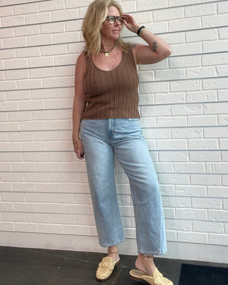 Westward High Rise Seamed Barrel Jean