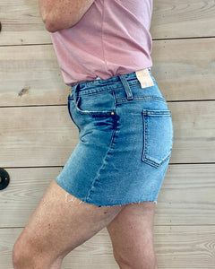 Taylor High Rise Light Wash Jean Shorts