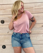 Load image into Gallery viewer, Taylor High Rise Light Wash Jean Shorts