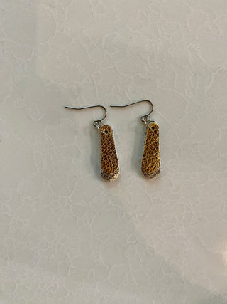 Mini Dangle Leather Earrings