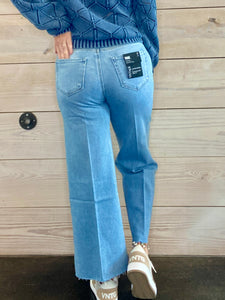 Anessa Raw Hem Wide Leg Jeans