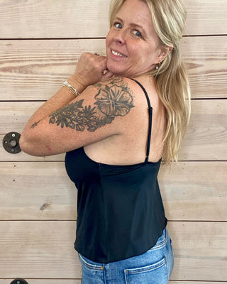 Lace Detail Knit Cami