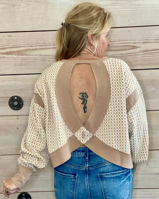 My Time Reveraible Textured Top