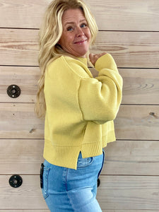 Easy Street Pullover in Pineapple Juice