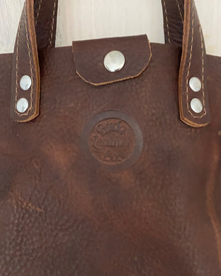 Soft Pebbled Leather Mini Tote