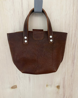 Soft Pebbled Leather Mini Tote