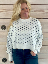 Load image into Gallery viewer, Easy Street Pattern Crop Sweater