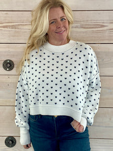 Easy Street Pattern Crop Sweater