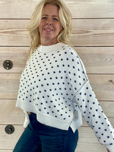 Load image into Gallery viewer, Easy Street Pattern Crop Sweater