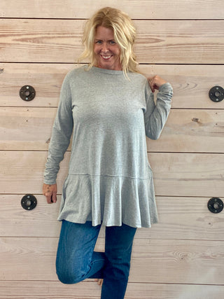Paris Tee in Heather Grey