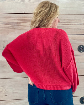 Aden Vintage Red Cardigan