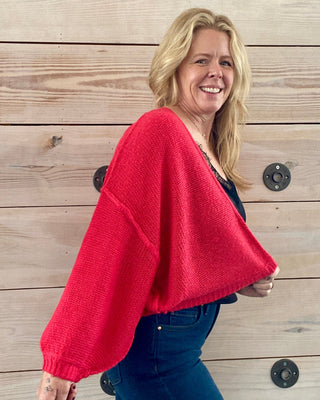 Aden Vintage Red Cardigan