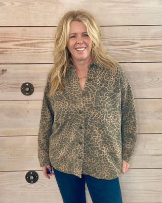 All Day Knit Leopard Jacket