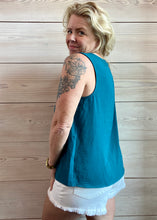 Load image into Gallery viewer, Teal Tank Top