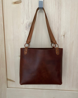 Handmade Brown Leather Tote – Everyday Simplicity