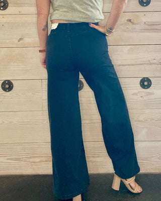 We the Free Black Wide Leg Jeans