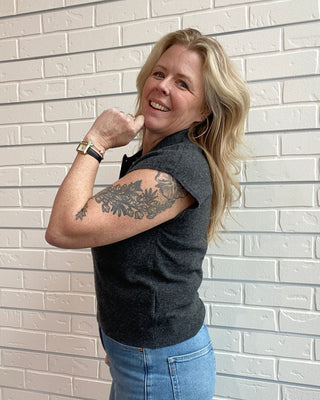 Noah Button-Down Sweater Top