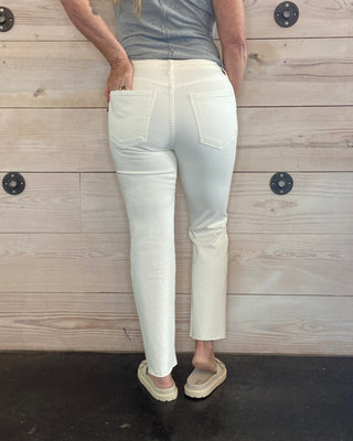 Kelsey High Rise Ankle Jeans - Ecru