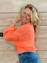 Load image into Gallery viewer, Aden Sweater in Neon Peach