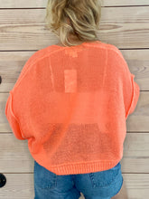 Load image into Gallery viewer, Aden Sweater in Neon Peach