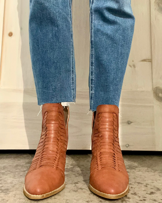 Cognac Ankle Booties