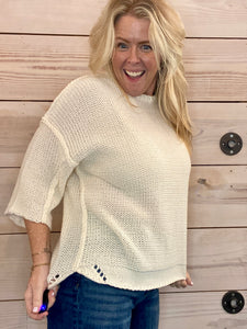 Boxy Knit Sweater