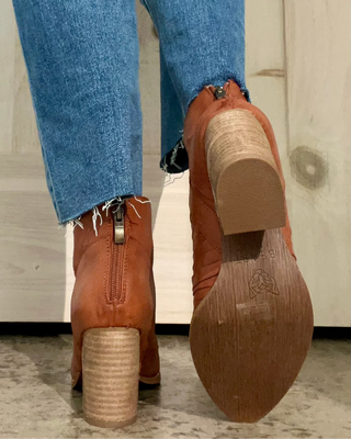 Cognac Ankle Booties