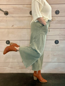 Ash Knit Wide Leg Pants