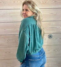 Load image into Gallery viewer, Wintergreen Polo Sweater